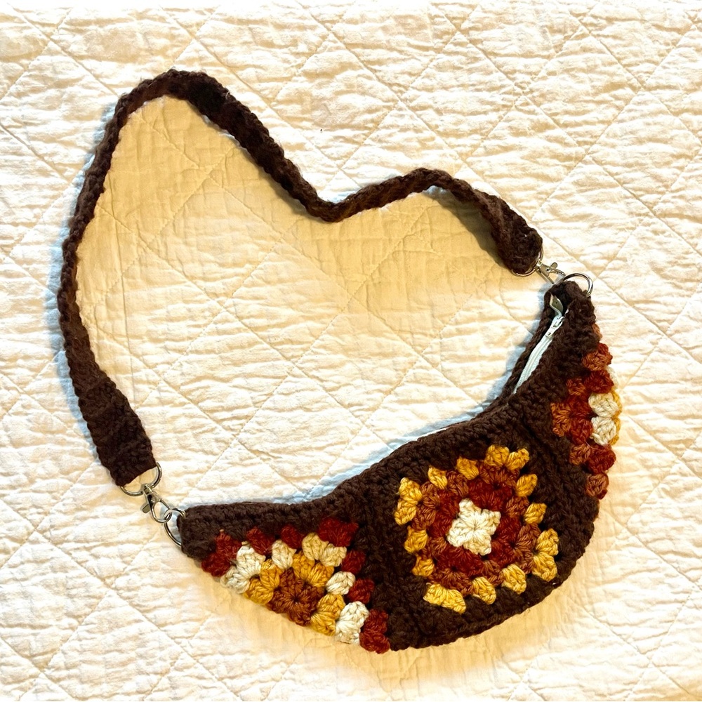 Handcrafted Crochet Crossbody Bag